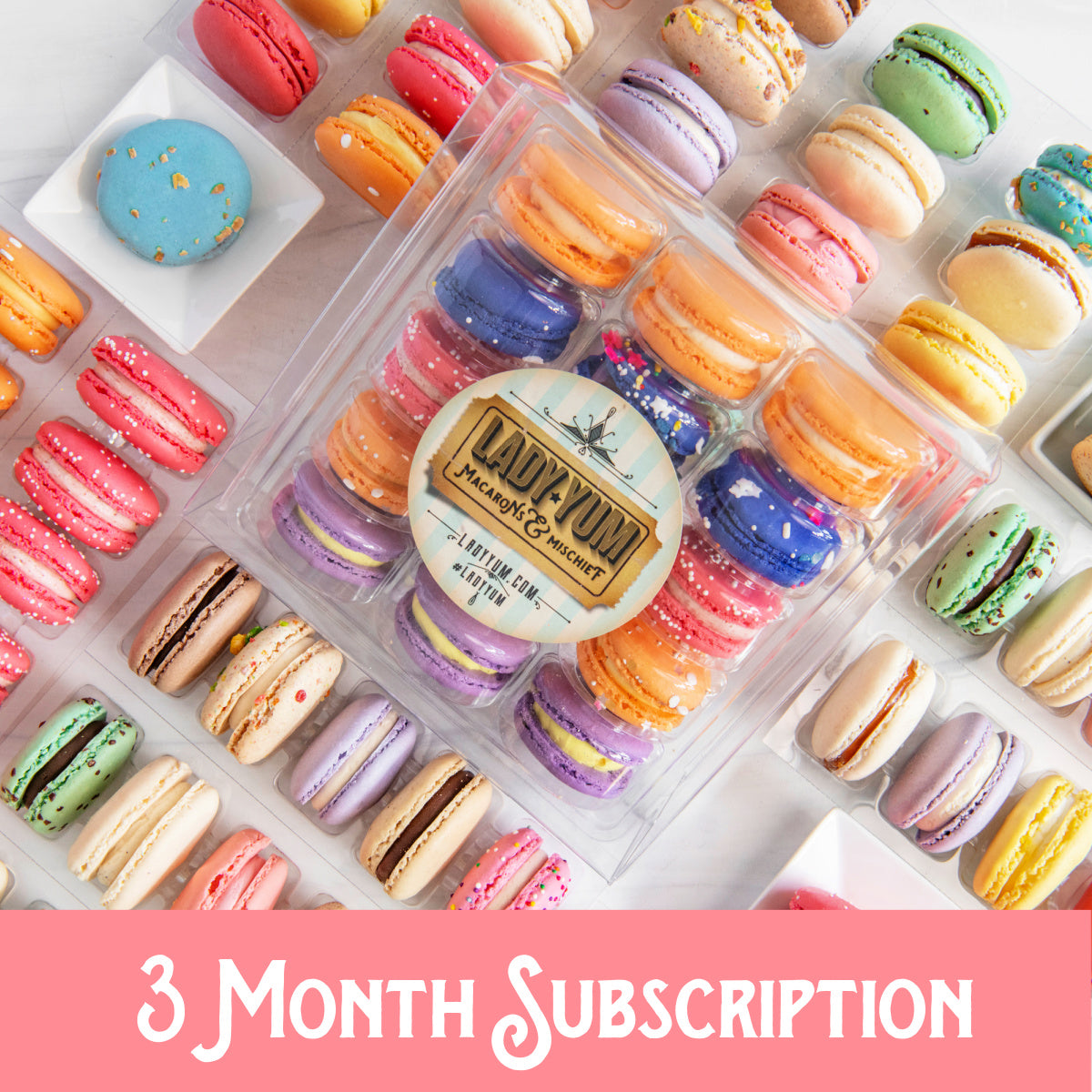 3-Month Macaron Subscription | Lady Yum | Macarons and Mischief
