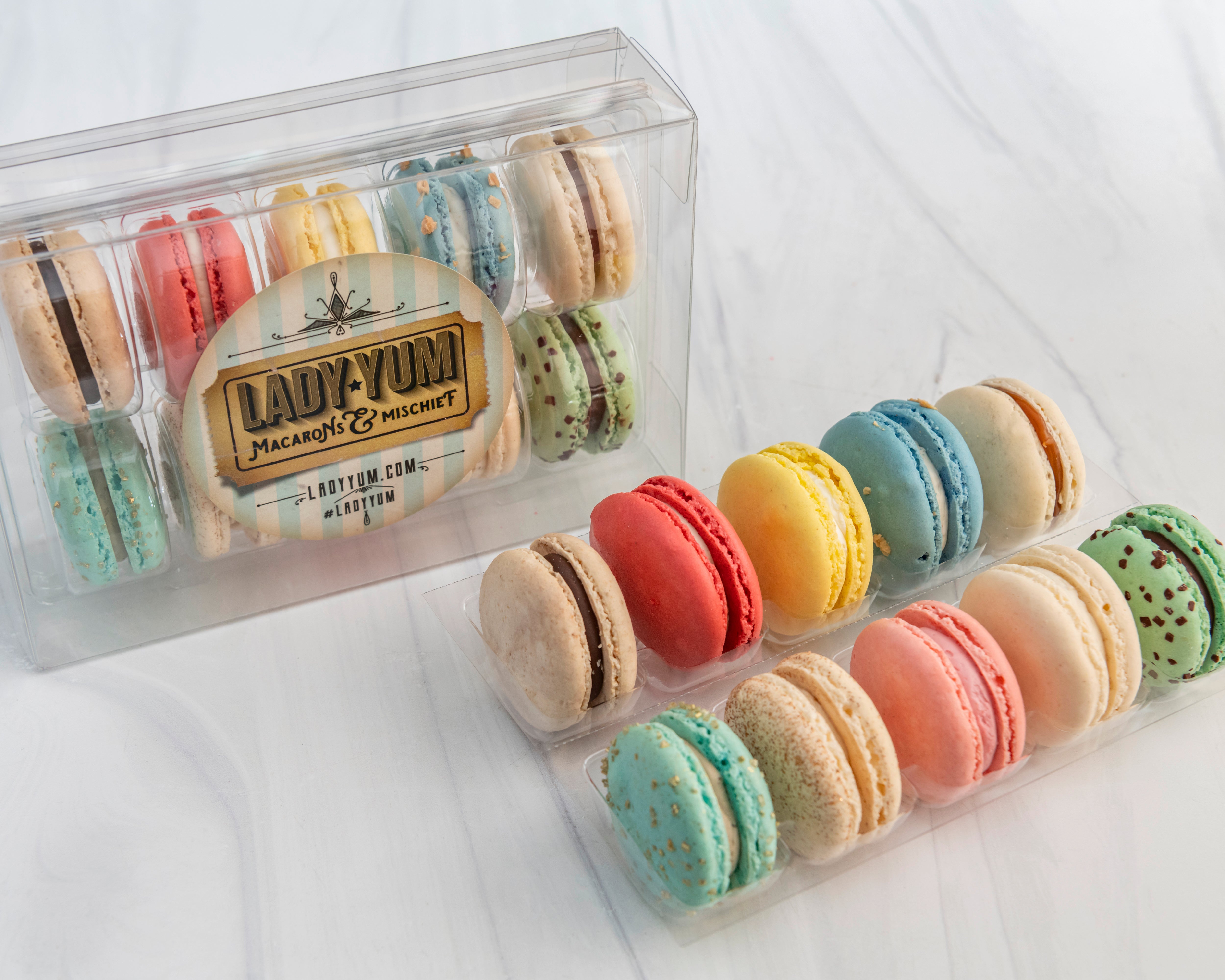 Custom Macaron Gift Boxes Shipped Nationwide | Lady Yum